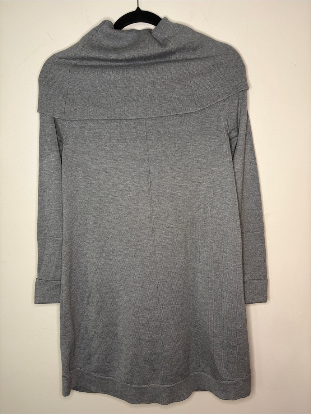 Vince Camuto Cozy Grey Cowl Neck Sweater Dress - Picture 4 of 4